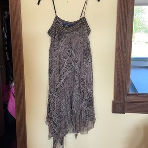 Silk paisley dress